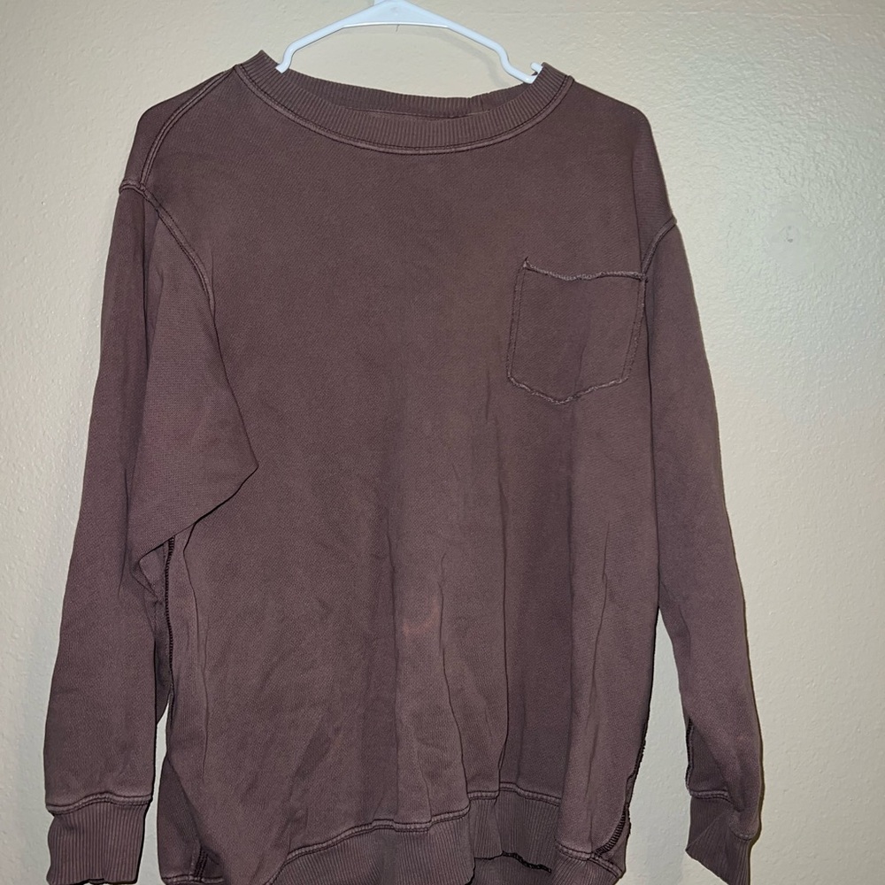 Brown sweatshirt, size medium